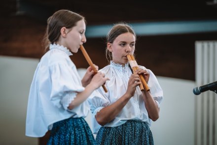 Zespół Mała Wisła podczas przeglądu